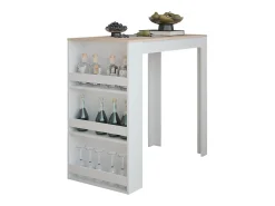 Móvel De Bar*Vicco Bartisch /sonoma 57x117x106 repose Branco