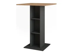 Móvel De Bar|Vicco Bartisch carvalho goldkraft/antracite 75x75x106 repose Natural escuro
