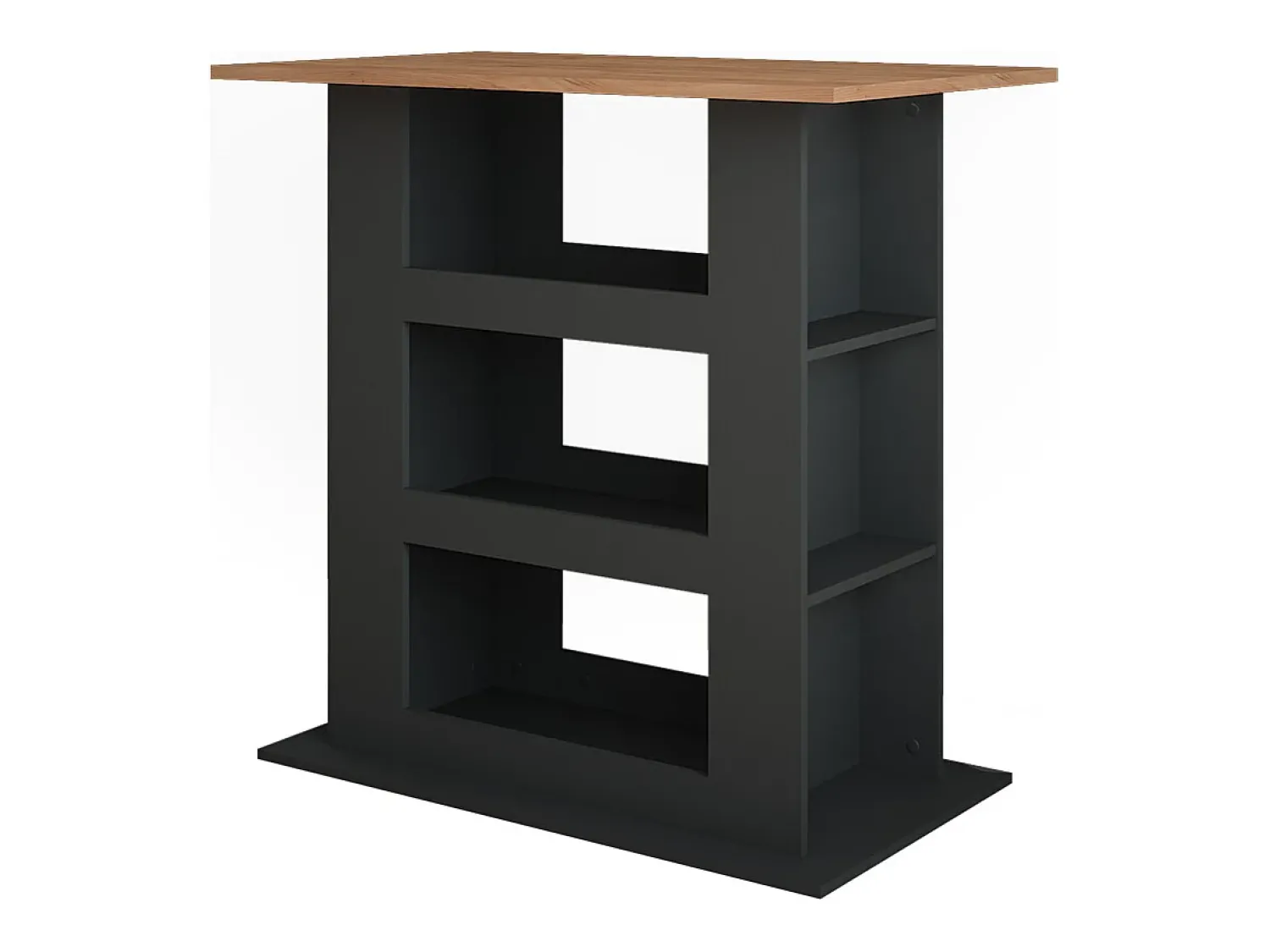Móvel De Bar*Vicco Bartisch carvalho goldkraft/antracite 110x65x106 repose Natural escuro