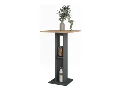 Vicco Bartisch carvalho goldkraft/antracite 65x65x106 repose^ Móvel De Bar
