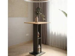 Vicco Bartisch carvalho goldkraft/antracite 65x65x106 repose^ Móvel De Bar
