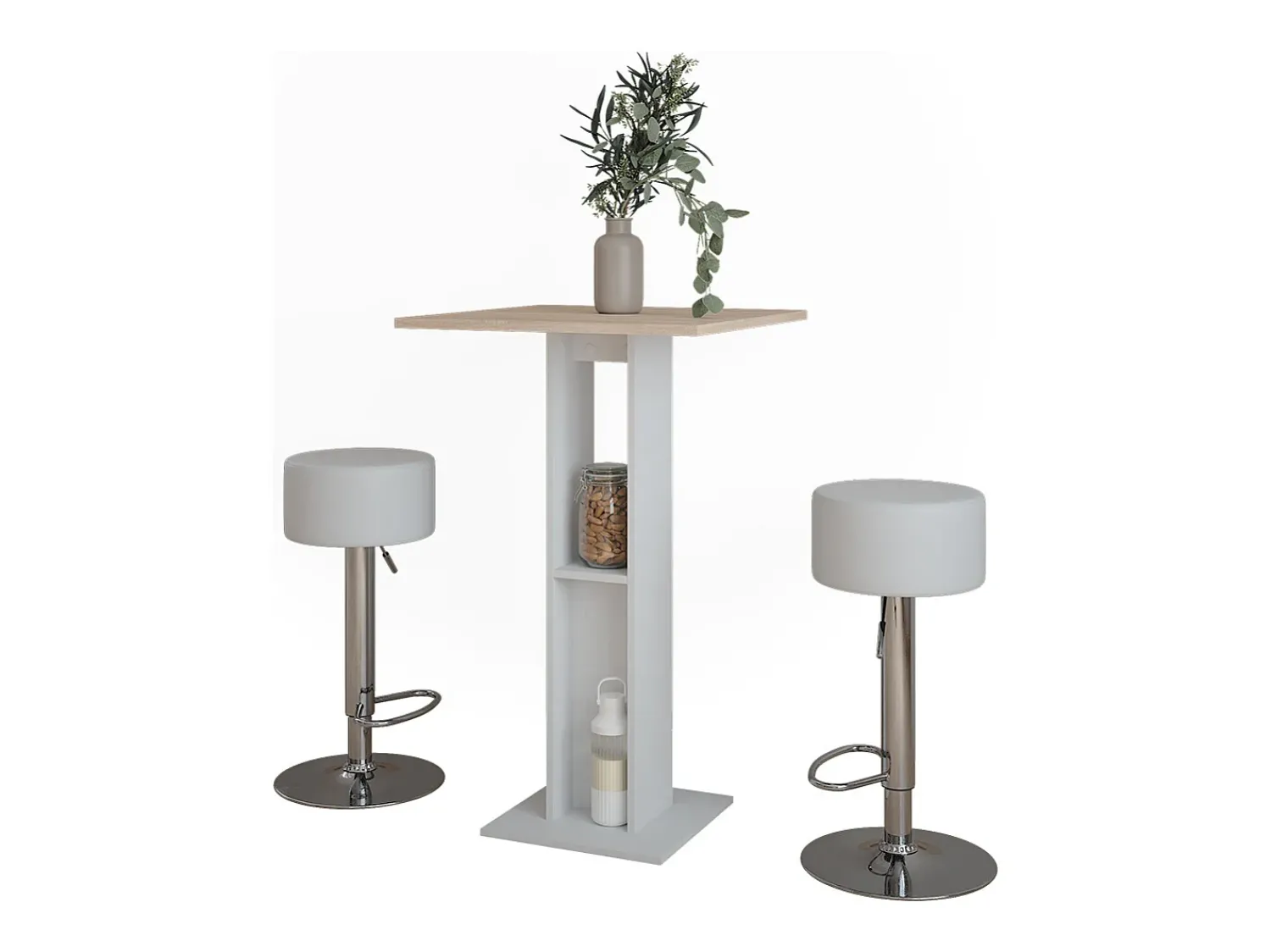 Vicco Bartisch-Set /sonoma 65x65x106 repose^ Móvel De Bar