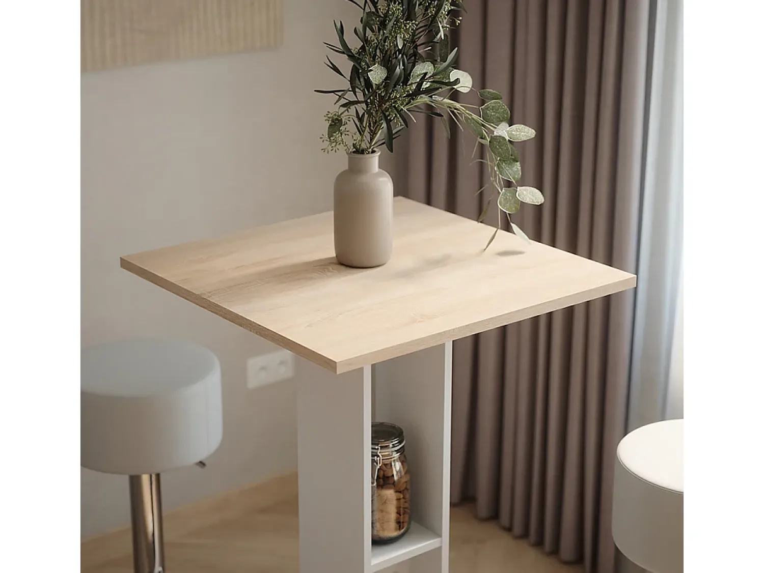 Vicco Bartisch-Set /sonoma 65x65x106 repose^ Móvel De Bar