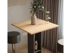 Best Vicco Bartisch-Set carvalho goldkraft/antracite 65x65x106 repose Natural escuro