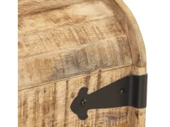 Clearance vidaxl Baús de arrumação 2 pcs madeira de mangueira maciça Natural claro