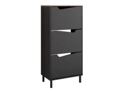 Discount Vicco Basculante de sapatos antracite/artesanal 60x38x129.5 marelle Preto