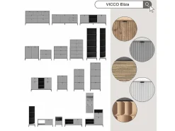 Vicco Basculante de sapatos 60x24x168 eliza^ Móvel De Arrumação|Sapateira