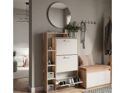 Móvel De Arrumação|Sapateira|Vicco Basculante de sapatos /sonoma 80x18.2x128.3 orlando Branco