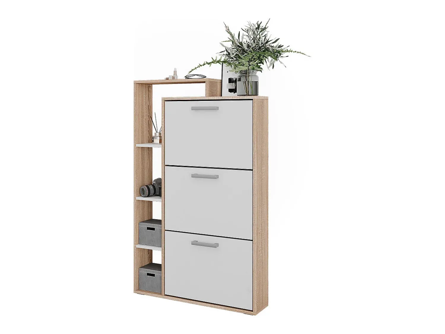 Móvel De Arrumação|Sapateira|Vicco Basculante de sapatos /sonoma 80x18.2x128.3 orlando Branco