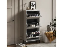 Móvel De Arrumação|Sapateira|Vicco Basculante de sapatos 60x24x130 eliza Branco