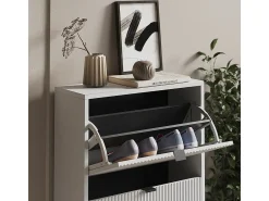Móvel De Arrumação|Sapateira|Vicco Basculante de sapatos 60x24x130 eliza Branco