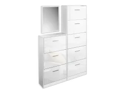 Vicco Basculante de sapatos alto brilho 59x22x105 gizmo^ Móvel De Arrumação|Sapateira