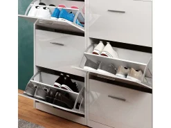Vicco Basculante de sapatos alto brilho 59x22x105 gizmo^ Móvel De Arrumação|Sapateira