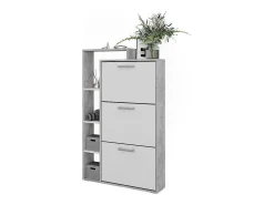 Móvel De Arrumação|Sapateira*Vicco Basculante de sapatos /concreto 80x18.2x128.3 orlando Branco