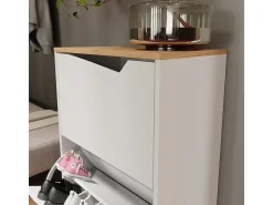 Móvel De Arrumação|Sapateira*Vicco Basculante de sapatos /artesanal 60x38x91.6 marelle Branco