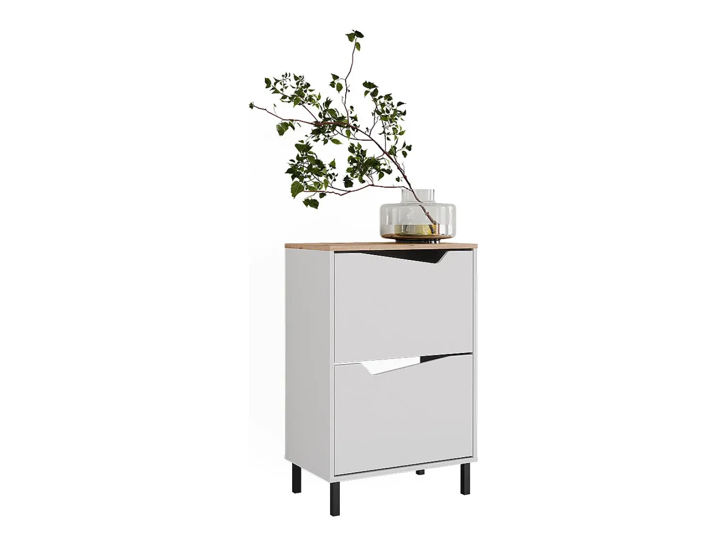 Móvel De Arrumação|Sapateira*Vicco Basculante de sapatos /artesanal 60x38x91.6 marelle Branco