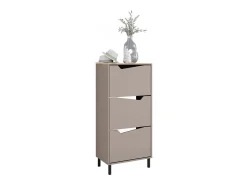 Móvel De Arrumação|Sapateira|Vicco Basculante de sapatos carvalho verde/artesanato 60x38x129.5 marelle Taupe