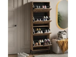 Vicco Basculante de sapatos carvalho viking 60x24x168 eliza^ Móvel De Arrumação|Sapateira