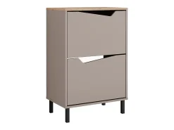 Móvel De Arrumação|Sapateira*Vicco Basculante de sapatos carvalho verde/artesanato 60x38x91.6 marelle Taupe