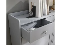 Vicco Basculante de sapatos cinza 100x22x99.5 vitto^ Móvel De Arrumação|Sapateira