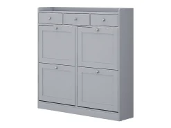 Vicco Basculante de sapatos cinza 100x22x99.5 vitto^ Móvel De Arrumação|Sapateira