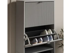 Clearance Vicco Basculante de sapatos cinza 60x24x168 eliza Cinzento