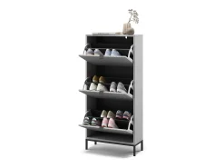 Best Vicco Basculante de sapatos cinza 60x24x130 eliza Cinzento