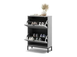 Vicco Basculante de sapatos cinza 60x24x92 eliza^ Móvel De Arrumação|Sapateira