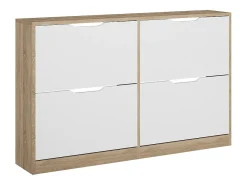 Móvel De Arrumação|Sapateira*Vicco Basculante de sapatos sonoma/branco 116.6x22x72.5 luca Natural claro