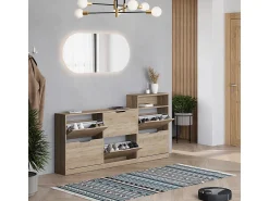 Móvel De Arrumação|Sapateira*Vicco Basculante de sapatos sonoma 116.6x22x72.5 luca Natural claro