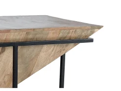 Mesa De Centro*Giner y colomer Base da mesa em madeira de mangue e metal. Castanho