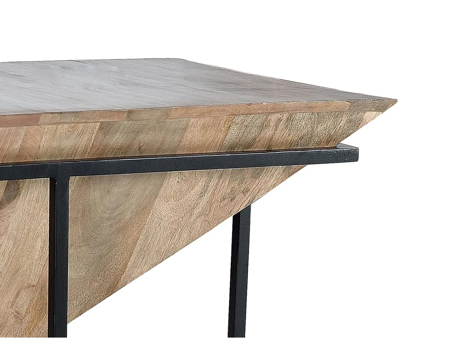 Mesa De Centro*Giner y colomer Base da mesa em madeira de mangue e metal. Castanho