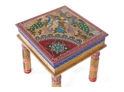 Mesa De Centro*Giner y colomer Base da mesa em manguier com detalhes minuciosos no principal Multicor
