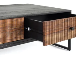 Clearance Giner y colomer Base de mesa madeira palissandre e manguier com metal Multicor