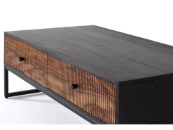 Clearance Giner y colomer Base de mesa madeira palissandre e manguier com metal Multicor
