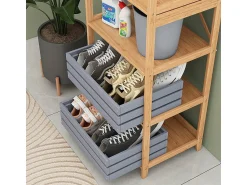 Prateleira*Vicco Bücherregal bambu 48.3x35.5x166.5 novaro Natural claro