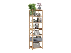Prateleira*Vicco Bücherregal bambu 48.3x35.5x166.5 novaro Natural claro