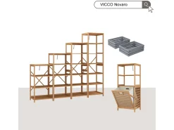 Vicco Bücherregal bambu 48.3x35.5x140.3 novaro^ Prateleira