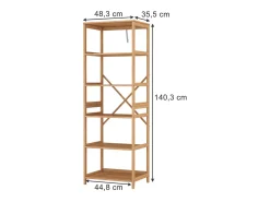 Vicco Bücherregal bambu 48.3x35.5x140.3 novaro^ Prateleira