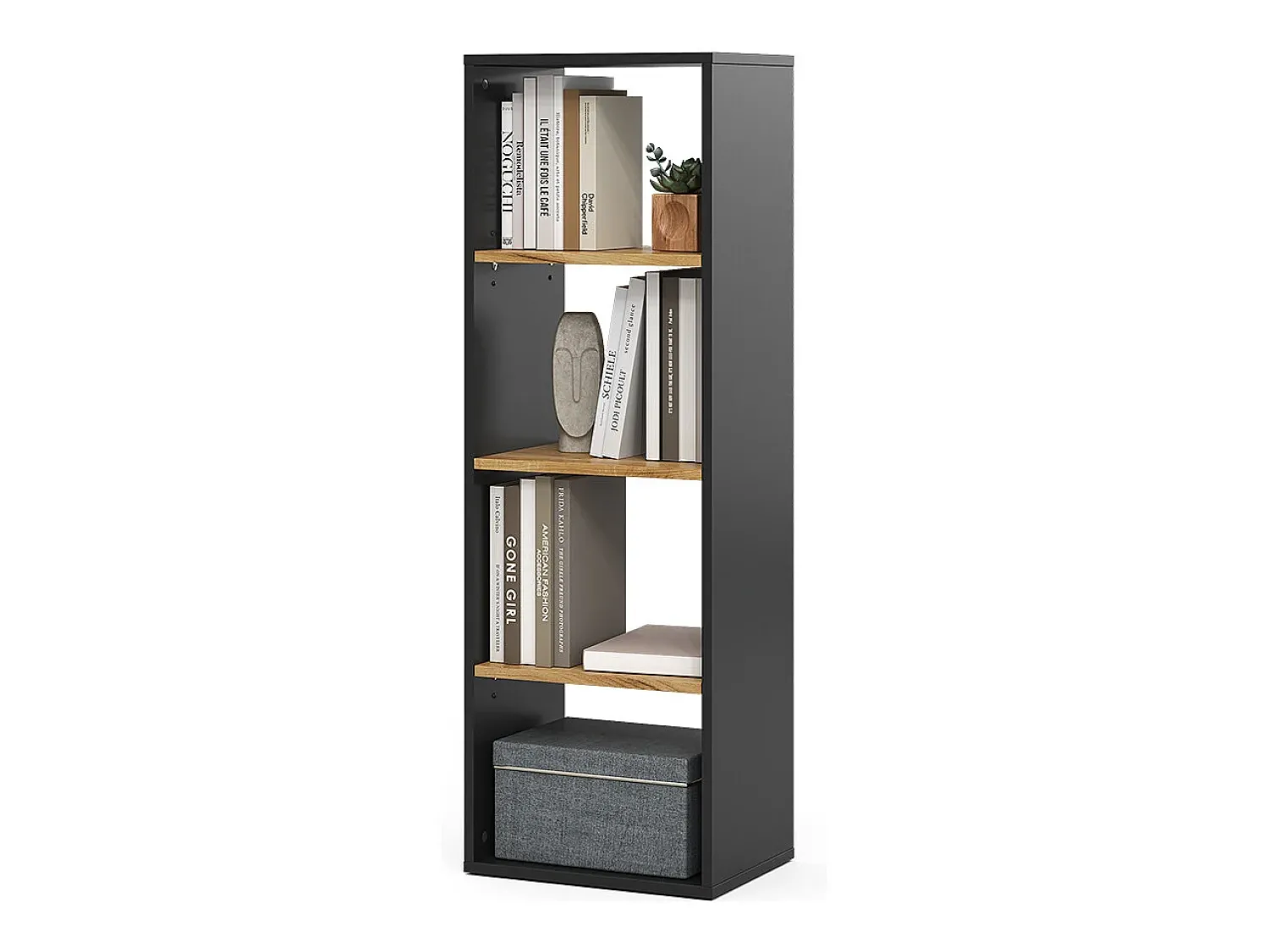 Prateleira*Vicco Bücherregal carvalho antracite/goldkraft 40x30x120 tomy Cinza antracite