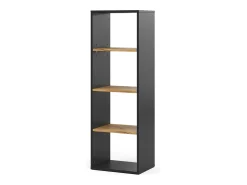 Prateleira*Vicco Bücherregal carvalho antracite/goldkraft 40x30x120 tomy Cinza antracite