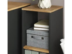 Prateleira*Vicco Bücherregal carvalho antracite/goldkraft 30x30x74 tomy Cinza antracite