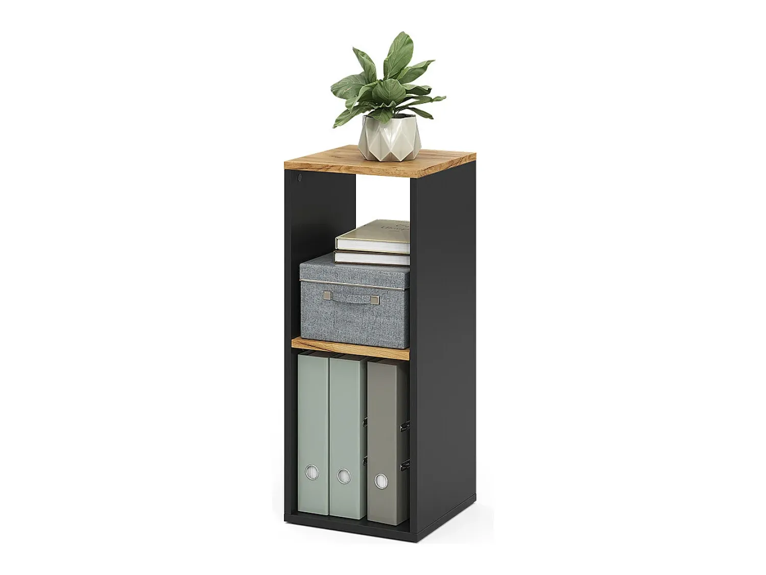 Prateleira*Vicco Bücherregal carvalho antracite/goldkraft 30x30x74 tomy Cinza antracite