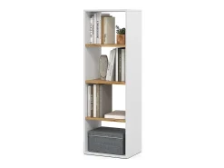 Prateleira*Vicco Bücherregal carvalho branco/dourado 40x30x120 tomy Natural escuro