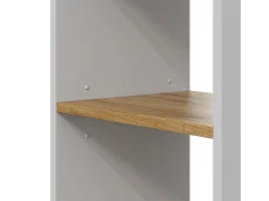 Prateleira*Vicco Bücherregal carvalho branco/dourado 40x30x120 tomy Natural escuro