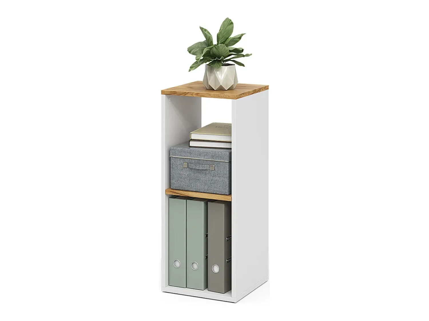 Prateleira|Vicco Bücherregal carvalho branco/dourado 30x30x74 tomy Natural escuro