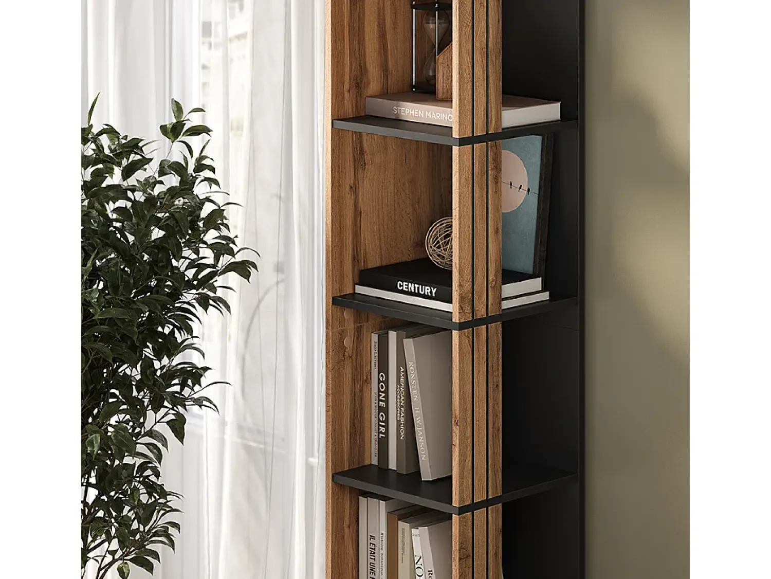 Prateleira|Vicco Bücherregal carvalho wotan 36x36x186.6 amber Natural escuro