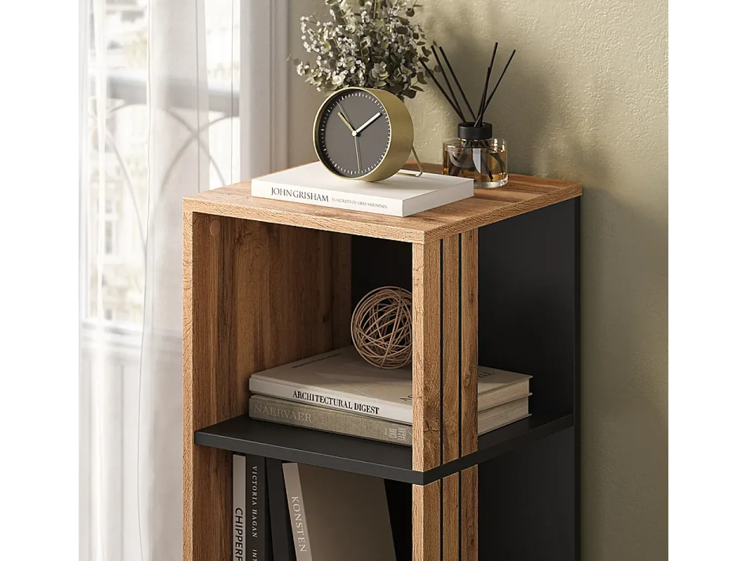 Prateleira*Vicco Bücherregal carvalho wotan 36x36x100 amber Natural escuro