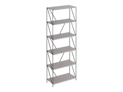 Prateleira*Vicco Bücherregal cinza-bege/preto 60x30x166.5 ravix Cinzento