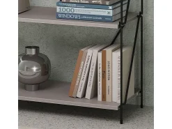 Vicco Bücherregal cinza-bege/preto 60x30x102.5 ravix^ Prateleira
